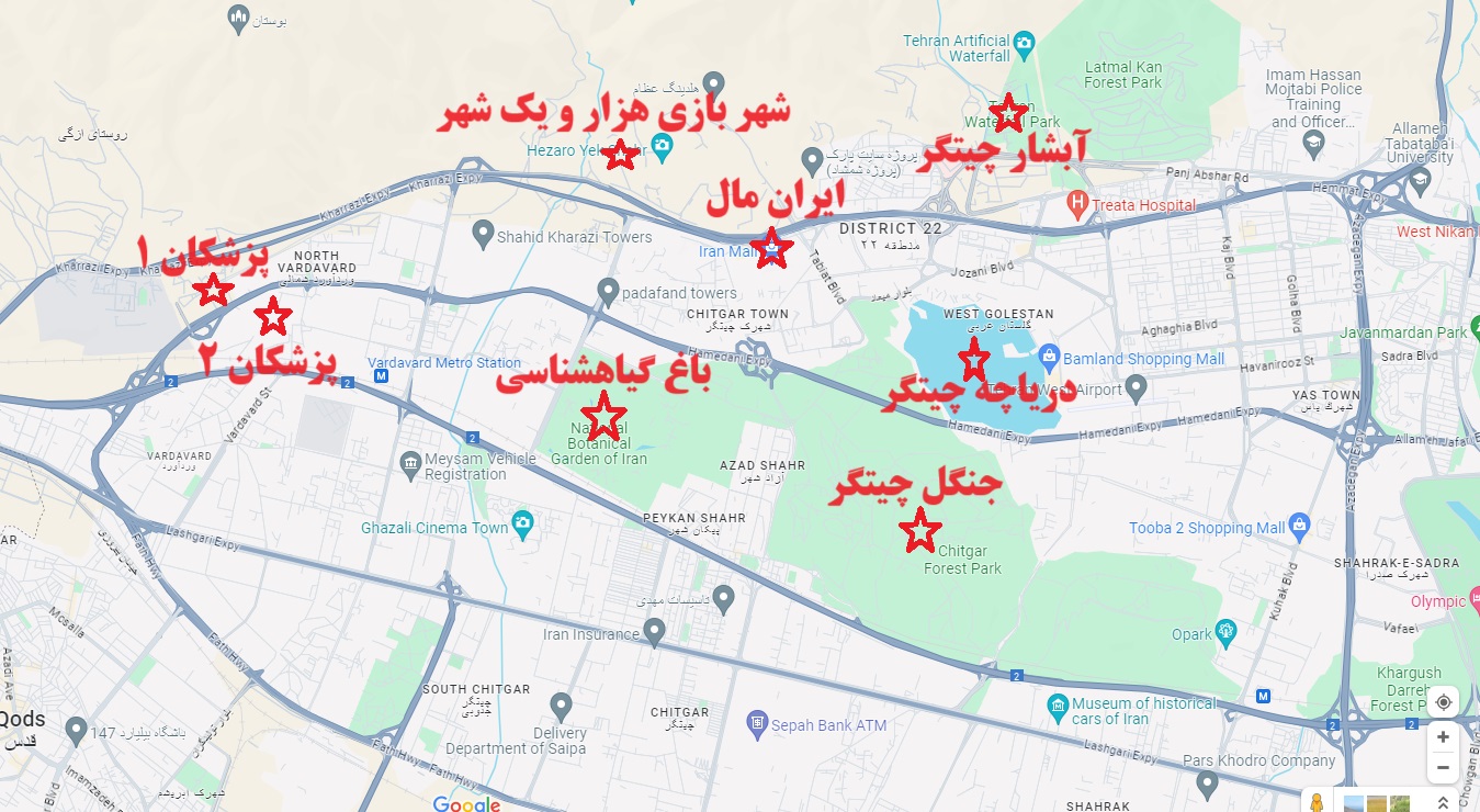 موقعیت پروژه پزشکان